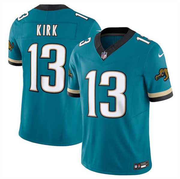 Men & Women & Youth Jacksonville Jaguars #13 Christian Kirk Teal 2024 F.U.S.E. Prowler Throwback Vapor Limited Football Stitched Jersey->jacksonville jaguars->NFL Jersey
